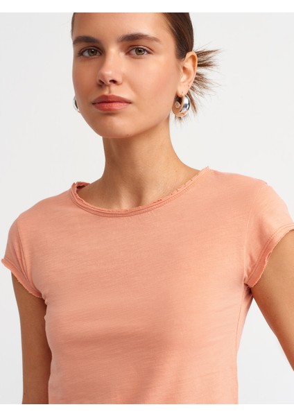 30699 Pamuklu T-Shirt-Somon