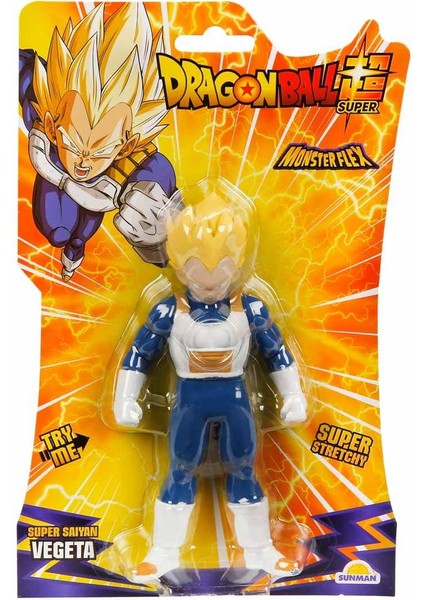 Monster Flex Dragon Ball Stretch Figür 15 cm - Super Saiyan Vegeta