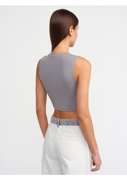 30125 Crop Top-Gri fiyatları