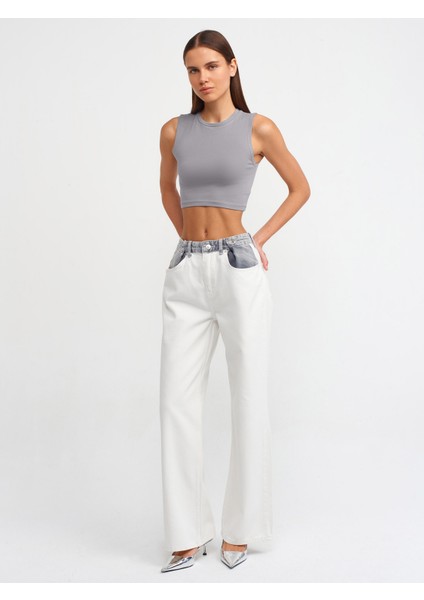 30125 Crop Top-Gri modelleri