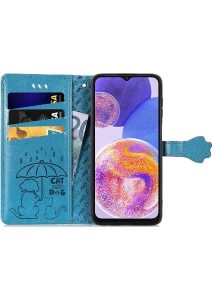 Samsung Galaxy A23 Kılıf Için Kılıf Kısa Kayış Karikatür Hayvanlar Flip (Yurt Dışından) fırsatları