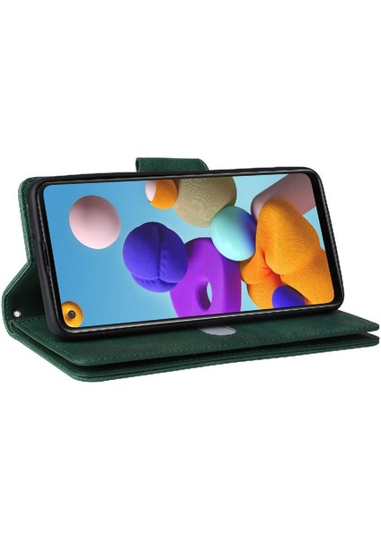 Samsung Galaxy A21S Fermuar Cüzdan Kapak Için Kılıf ile El Kayışı Kartı (Yurt Dışından) indirimleri