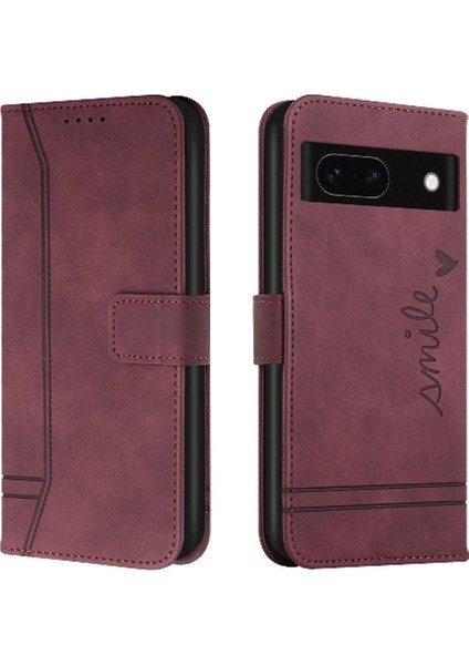Google Piksel 8A Manyetik Kapatma Kart Yuvaları Kapak Flip Pu Için Telefon Kılıfı (Yurt Dışından)