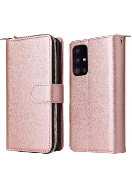 Samsung Galaxy A52 5G/A52S Cüzdan Durumda 9 Kart Yuvaları ile Flip (Yurt Dışından)