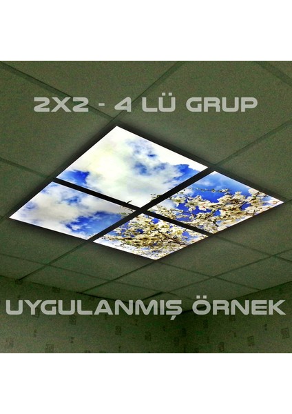 60X60 LED Panel Sıva Altı Desenli 2x2 Dörtlü Grup 46510200SA indirimleri