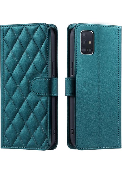 Telefon Kılıfı Için Samsung Galaxy A71 4g El Kayışı Kafes Flip Folio Cüzdan (Yurt Dışından)