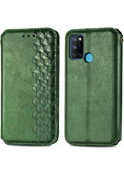 Oppo Realme C17 Flip Kapak Kılıf Cüzdan Fonksiyonu Iş Için Kılıf (Yurt Dışından)