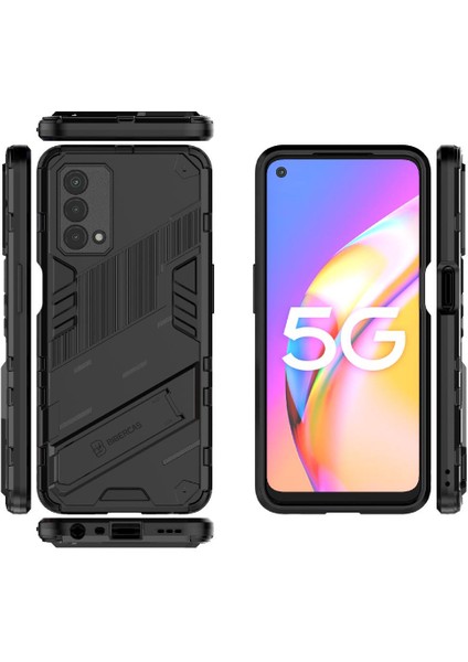 BDT Boutique Oppo A93 5g Koruyucu Kapak Için Kılıf Kickstand Sağlam Askeri (Yurt Dışından)