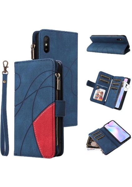 Xiaomi Redmi 9 Fermuar Cüzdan Tarzı Kart Yuvası Standı Dokuz (Yurt Dışından)