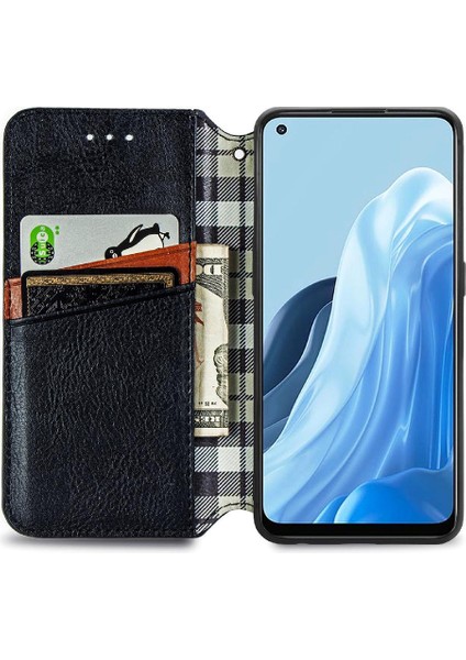 Oppo Oppo 7 5g Cüzdan Fonksiyonu Için Kılıf Deri Kılıf Zarif Iş (Yurt Dışından)