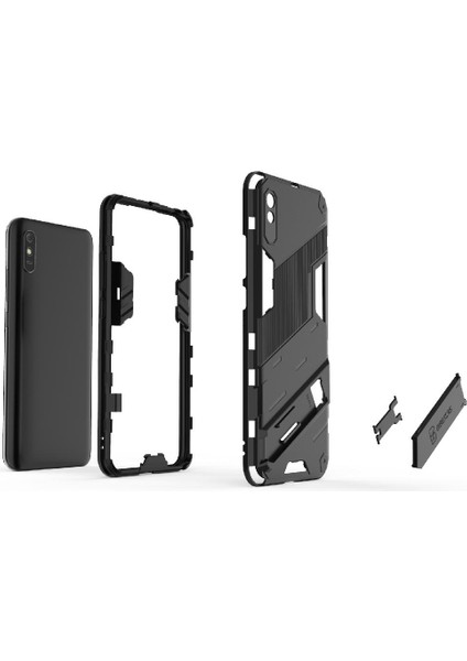 BDT Boutique Xiaomi Redmi 9A Kickstand Koruyucu Kapak Sağlam Askeri (Yurt Dışından)