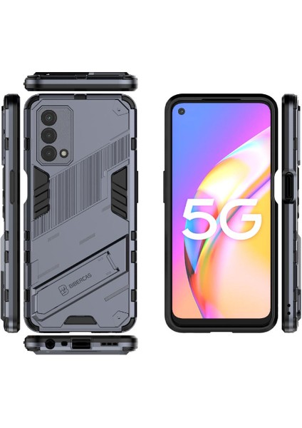 Oppo A93 5g Koruyucu Kapak Için Kılıf Kickstand Sağlam Askeri (Yurt Dışından) modelleri