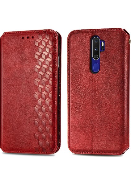 BDT Boutique Oppo A9 2020 Flip Kapak Kılıf Için Kılıf Cüzdan Fonksiyonu Moda (Yurt Dışından)