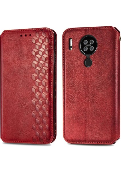 Blackview A80/A80S Cüzdan Fonksiyonu Için Kılıf Moda Tasarım Deri Çanta (Yurt Dışından)