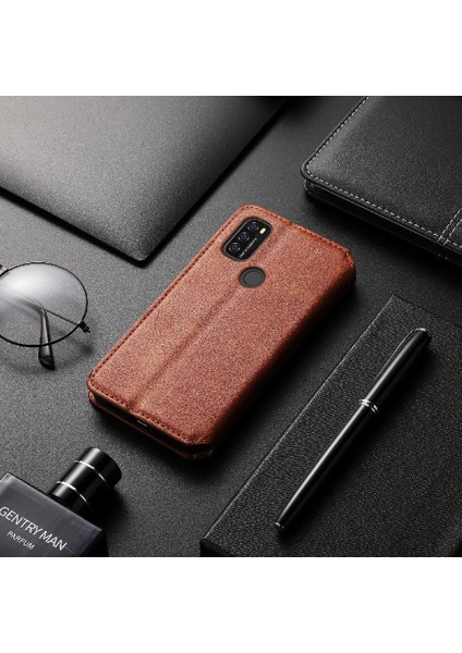 Blackview A70 Zarif Iş Deri Çanta Cüzdan Fonksiyonu Için Kılıf (Yurt Dışından)