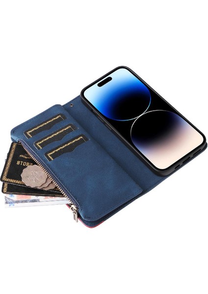 Kart Yuvası Standı ile IPhone 14 Pro Max Kickstand Koruyucu Kılıf (Yurt Dışından)