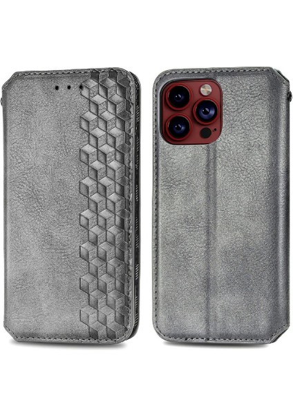 Apple iphone 15 Için Kılıf Promax Cüzdan Fonksiyonu Deri Kılıf Moda Flip (Yurt Dışından)