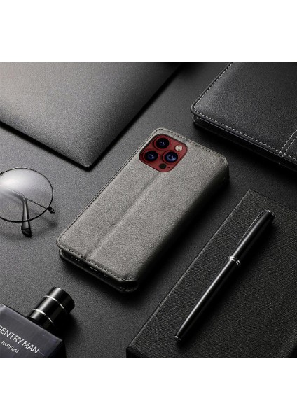 Apple iphone 15 Için Kılıf Promax Cüzdan Fonksiyonu Deri Kılıf Moda Flip (Yurt Dışından)