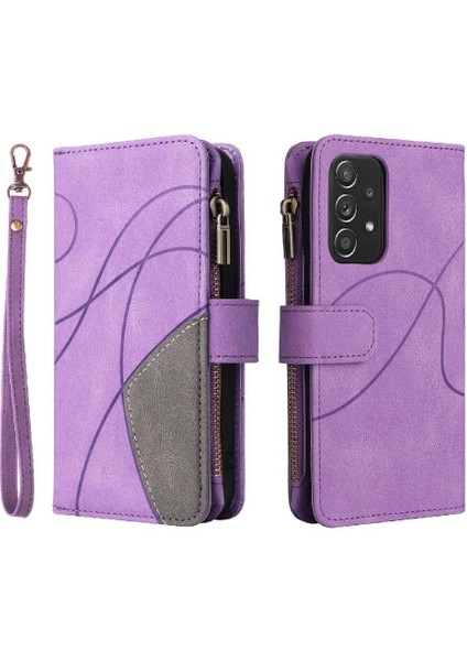 Kart Yuvası Standı Kickstand Dokuz ile Samsung Galaxy Case 5G/A52S Için Kılıf (Yurt Dışından)
