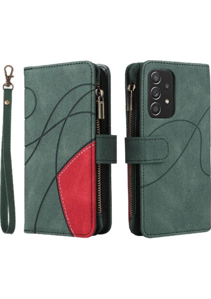Kart Yuvası Standı Kickstand Dokuz ile Samsung Galaxy Case 5G/A52S Için Kılıf (Yurt Dışından)