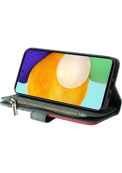 Kart Yuvası Standı Kickstand Dokuz ile Samsung Galaxy Case 5G/A52S Için Kılıf (Yurt Dışından)