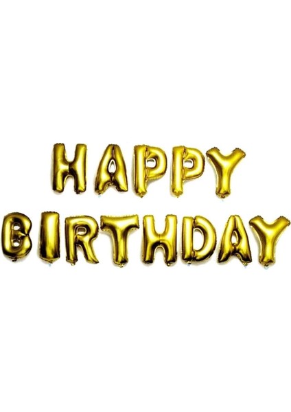 Happy Bırthday Gold Folyo Balon 30 Cm