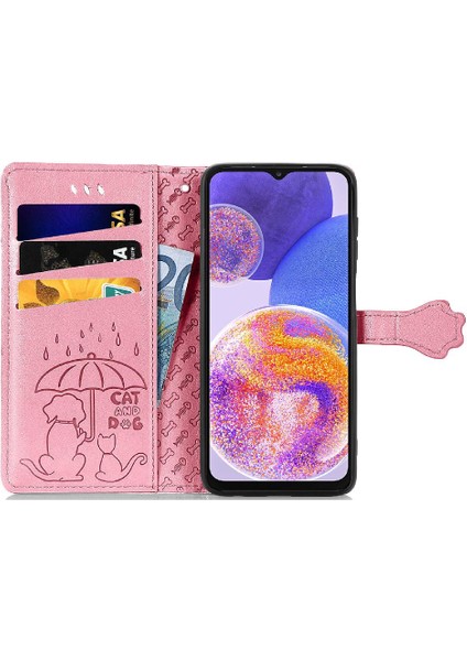 Samsung Galaxy A23 Kılıf Için Kılıf Kısa Kayış Karikatür Hayvanlar Flip (Yurt Dışından) indirimleri