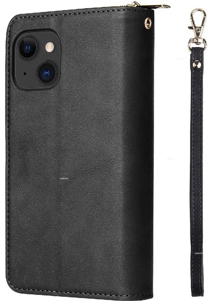 Iphone 15 Için Kılıf Kart Tutucu Fermuar Cep Cüzdan Kılıf 9 Kart Yuvaları ile (Yurt Dışından) fiyatları