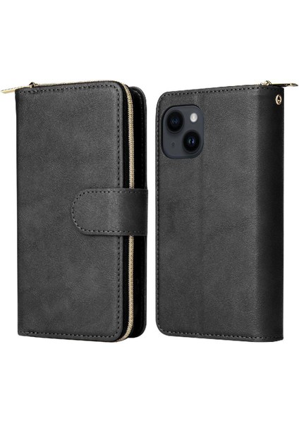 9 Kart ile El Kayışı Cüzdan Kılıf ile iphone 14 Kart Tutucu Için Kılıf (Yurt Dışından)