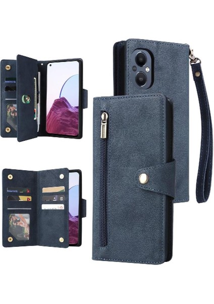 Oneplus Nord N20 5g Kart Tutucu Fermuar Cüzdan Kapak Manyetik (Yurt Dışından)