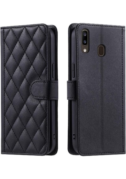 Samsung Galaxy A40 El Kayışı Flip Folio Cüzdan Kart Için Telefon Kılıfı (Yurt Dışından)