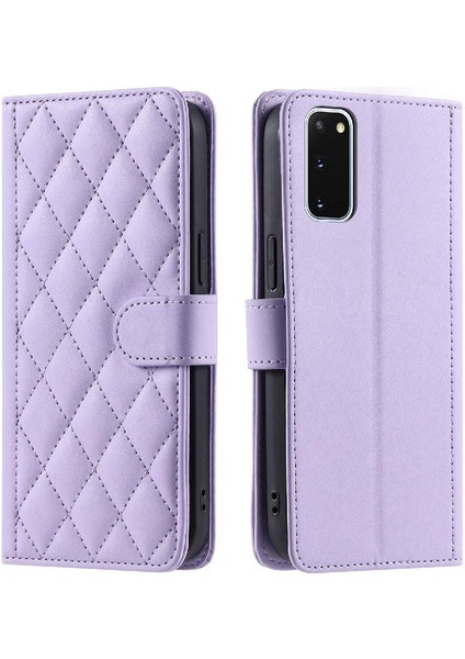 Samsung Galaxy S20 Manyetik Kafes Kart Yuvaları Için Telefon Kılıfı Tutucu Flip (Yurt Dışından)