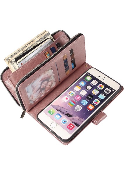 Iphone 6 Için Kılıf Artı/6s Artı Kart Tutucu ile El Kayışı Kapak Kılıfı (Yurt Dışından)