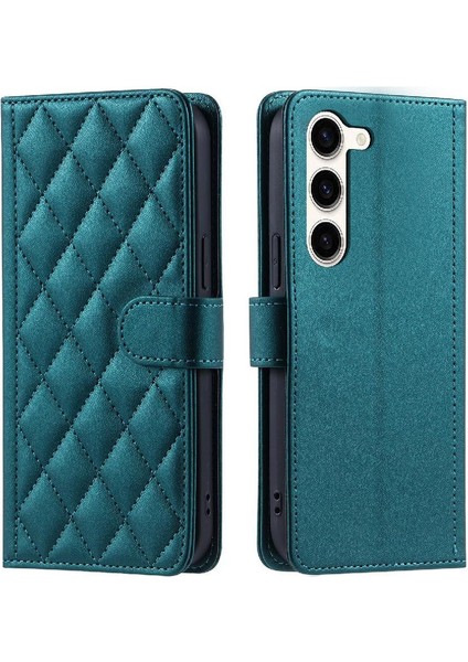 Samsung Galaxy S23 Manyetik El Kayışı Kart Yuvaları Tutucu Için Telefon Kılıfı (Yurt Dışından)