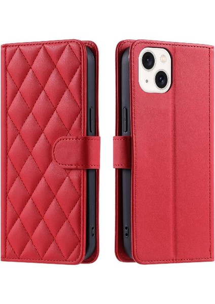 Iphone 13 Için Telefon Kılıfı Kafes Kart Yuvaları Tutucu Flip Folio Cüzdan El (Yurt Dışından)