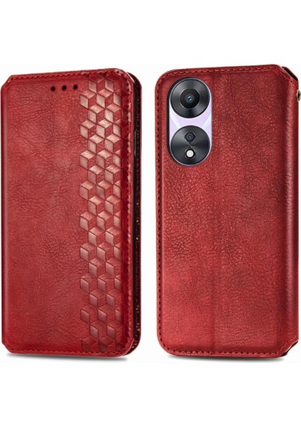 Oppo A78 Zarif Iş Moda Tasarım Deri Kılıf Flip Için Kılıf (Yurt Dışından)
