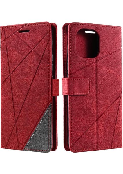 Xiaomi 11 Için Kılıf Cüzdan Flip Folio Pu Deri Manyetik Kart Tutucu (Yurt Dışından)