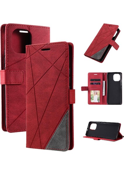 Xiaomi 11 Için Kılıf Cüzdan Flip Folio Pu Deri Manyetik Kart Tutucu (Yurt Dışından) modelleri