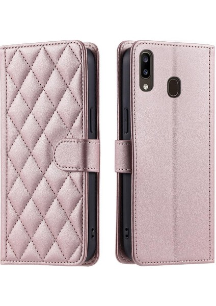 Samsung Galaxy A40 El Kayışı Flip Folio Cüzdan Kart Için Telefon Kılıfı (Yurt Dışından)