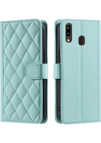 Samsung Galaxy A40 El Kayışı Flip Folio Cüzdan Kart Için Telefon Kılıfı (Yurt Dışından)