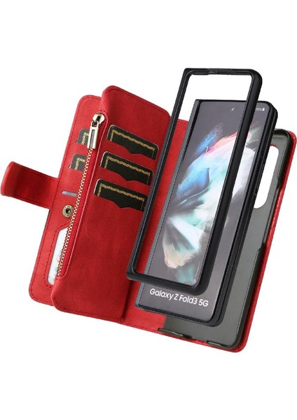 Samsung Galaxy Z Için Kılıf Kat 4 Dokuz Kart Yuvaları ile Kickstand Koruyucu (Yurt Dışından) indirimleri