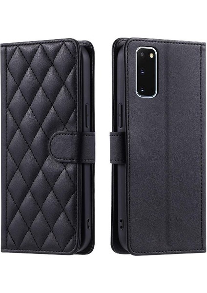 Samsung Galaxy S20 Manyetik Kafes Kart Yuvaları Için Telefon Kılıfı Tutucu Flip (Yurt Dışından)