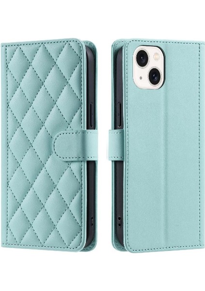 Iphone 14 Için Telefon Kılıfı Artı Kart Yuvaları Tutucu Manyetik El Kayışı Flip (Yurt Dışından)
