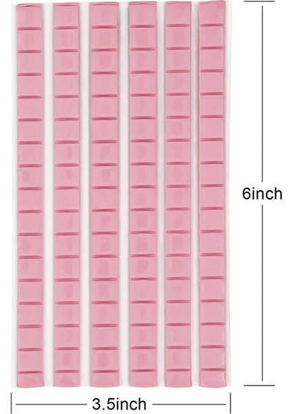 96 Adet Yapışkanlı Poster Yapışkanlı Montajsız Tekrar Kullanılabilir & Çıkarılabilir Duvar Kasası (Pembe) (Yurt Dışından)