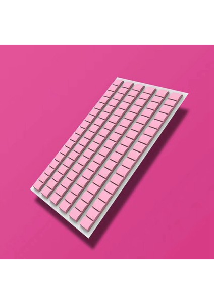 96 Adet Yapışkanlı Poster Yapışkanlı Montajsız Tekrar Kullanılabilir & Çıkarılabilir Duvar Kasası (Pembe) (Yurt Dışından)