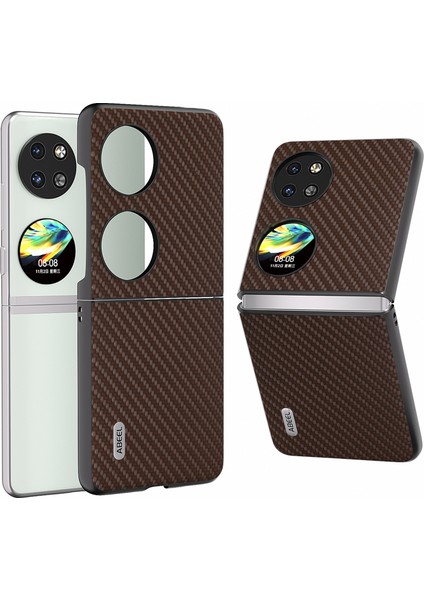 Huawei P60 Pocket Karbon Fiber Doku Anti-Çizelge (Yurt Dışından)