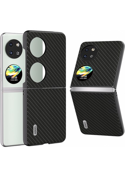 Huawei P60 Pocket Karbon Fiber Doku Anti-Çizelge (Yurt Dışından)