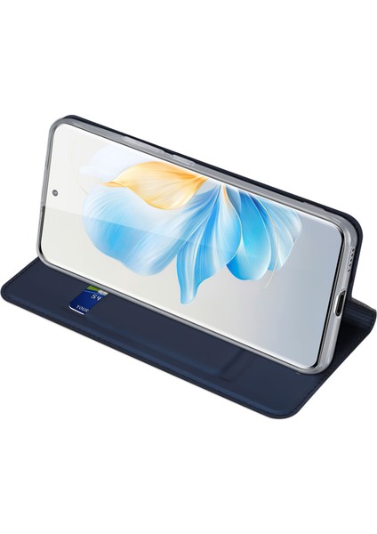 Honor 100 5g Deri Stand Telefon Kabuğu Kart Tutucu ile (Yurt Dışından)