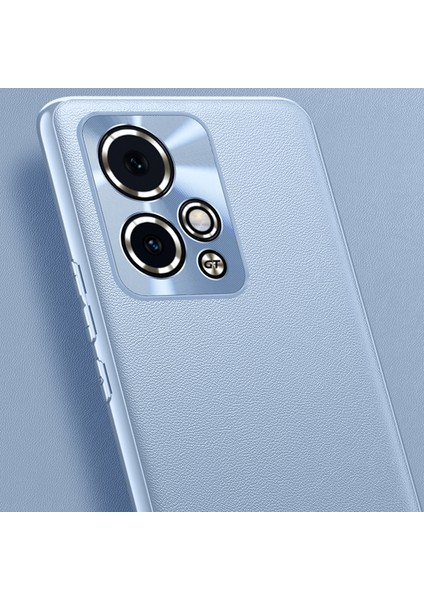 Honor 90 Gt 5g Metal Lens Çerçeve Pu Deri Derecilik Anti-Çizelge Arka Kapak (Yurt Dışından)