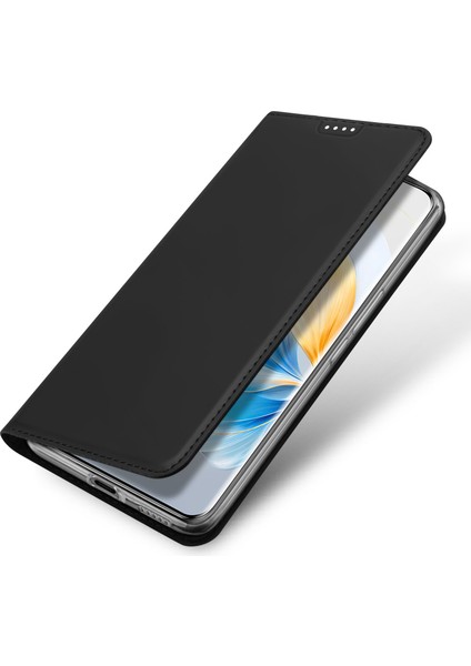 Honor 100 5g Deri Stand Telefon Kabuğu Kart Tutucu ile (Yurt Dışından)